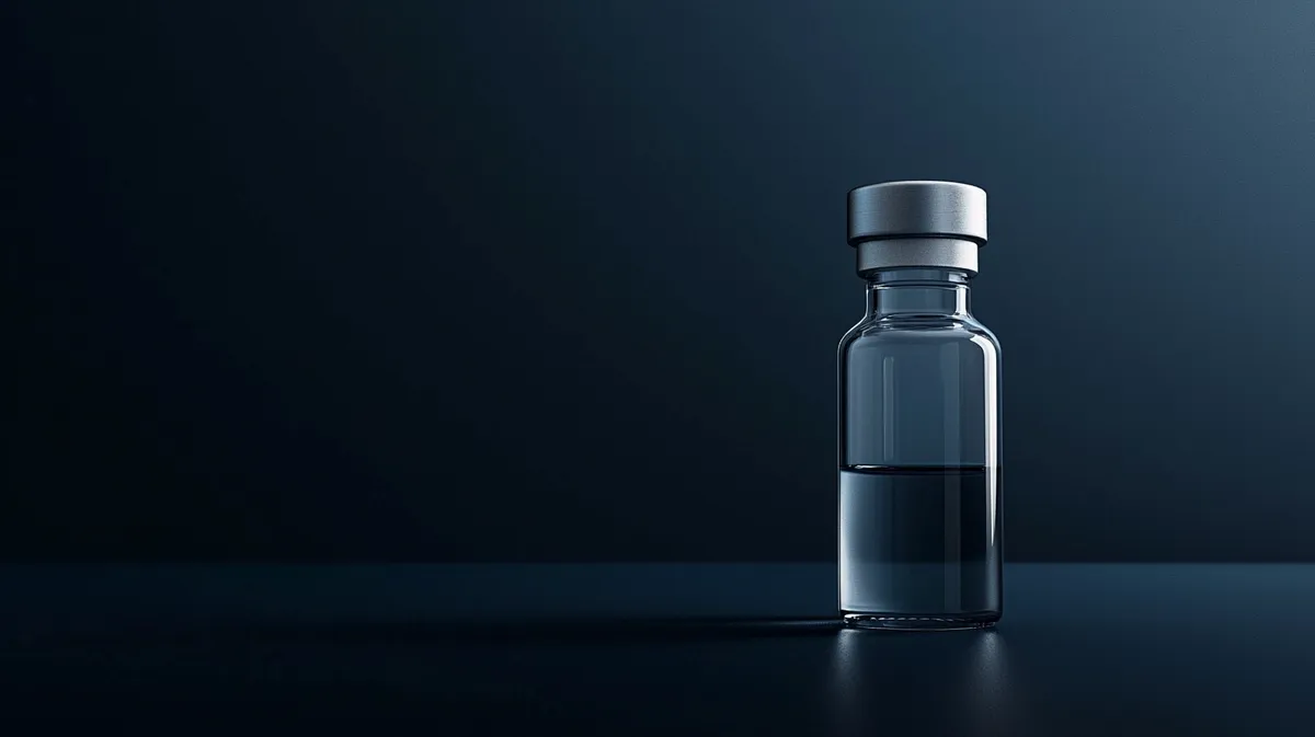 Research peptide vial